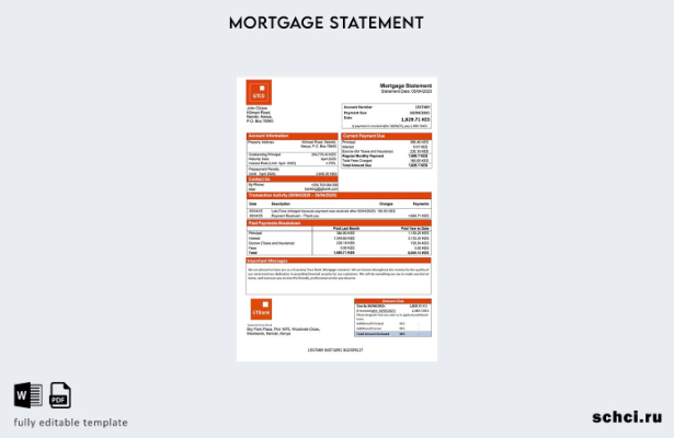 Загрузка в цифровом формате. Выписка по ипотеке Kenya Guaranty Trust Bank. Шабло